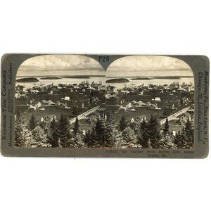 Keystone View Company Stereoview Bar Harbor From Scotts Hill Mount Desert ME #3
